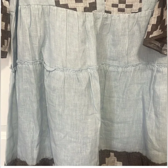 Knee length 100% linen dress - Picture 4 of 11